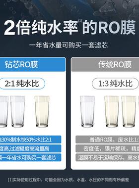 大流量净水器家用厨房直饮机反渗透自来水过滤器净水机纯水机过滤