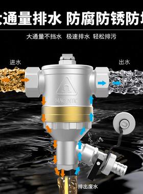 厂家直销全铜壁挂炉过滤器磁性过滤器地暖管道过滤器微泡过滤器