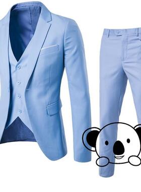 A 21583 Men's Slim Fit Wedding Suit 韩版修身西装