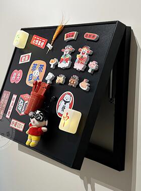 电表箱遮挡装饰蜡笔小新DIY磁吸入户玄关配电闸盒网线盒遮挡挂画