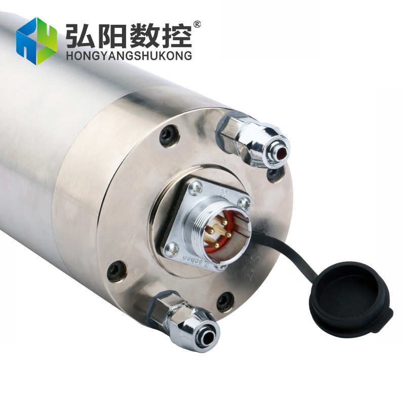 弘阳主轴1.5kw雕铣机80直径金属模具电机高速水冷电机雕刻机配件 - 图2