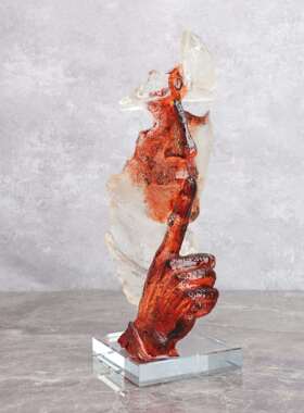 欧式摆创0027意沉默金是人家物树脂件客厅电视柜玄关样板间居软装