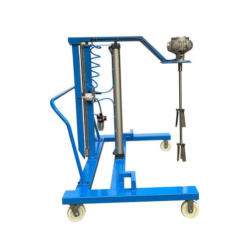 厂家供应台车式电动IBC搅拌机升降小型气动混合机化工原料分散机 - 图3