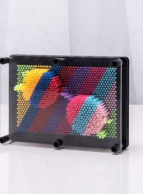 3d立体百变针画三维针雕手模手印脸印创意儿童礼物抖音益智小玩具
