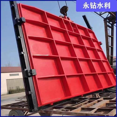 铸铁镶铜方闸门手动平板水渠灌溉闸门机闸一体式电动圆闸门 - 图2