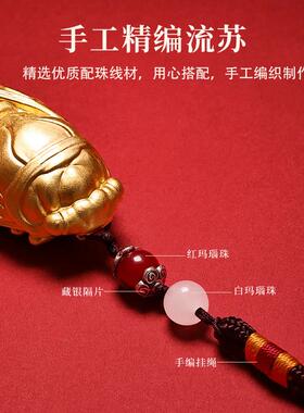 一鸣惊人黄铜镀金金蝉手把件客厅办公室桌面送礼饰品领导长辈礼物