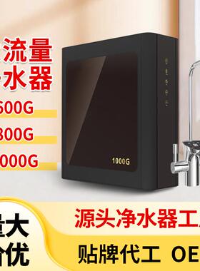1000加仑无桶大流量纯水机反渗透厨下净水器家用智能直饮净水机