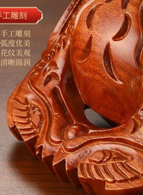 紫檀木鱼敲打静心老式木鱼打击乐器实木木鱼法器一套家用佛具用品
