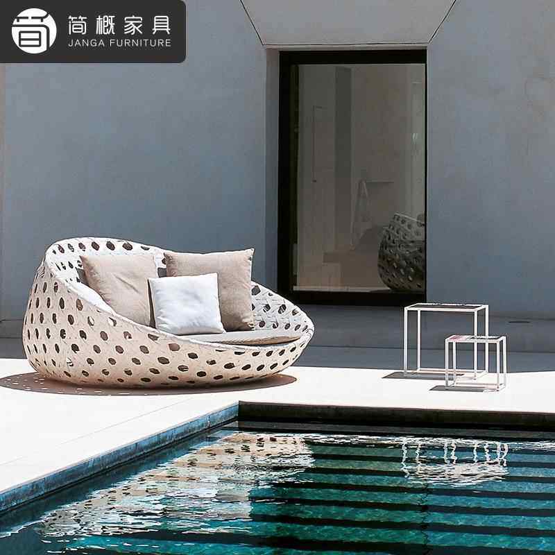 户外躺露天藤沙发10-29-1别沙墅民宿沙发家具休闲泳沙滩日床池光,淘宝优惠券,粉丝福利购,淘宝优惠卷