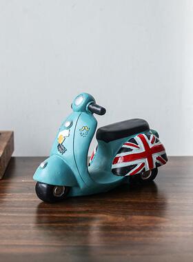 新款直销美式创意摩托车摆件办公室咖啡厅隔断装饰品摆饰树脂工艺