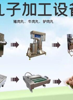 全自动丸子生产线速冻丸子加工流水线墨鱼丸加工设备肉丸成套设备