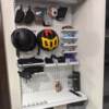 Hole board gaming room shelf wall multi-layer storage rack desk outdoor equipment storage wall tool hook display rack