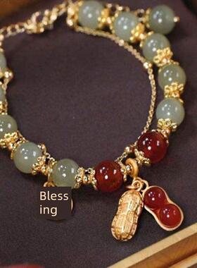 新中式长寿锁玉兔手炼