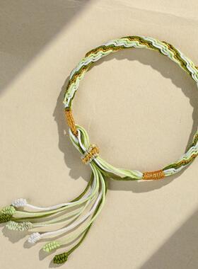 国风鱼尾轮回编织男女情侣手链