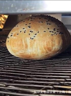 口袋饼烘烤机器 中式汉堡饼链式烤箱 塔斯丁履带传输式烤箱