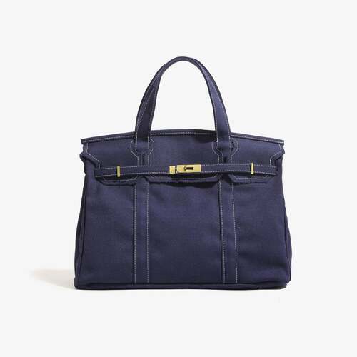 40 Large Capacity Soild Color Boatkin Bote Tote Canvas Bag - 图0