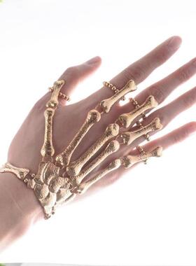 punk exaggerated skeleton ghost claw bracelet halloween 鬼爪