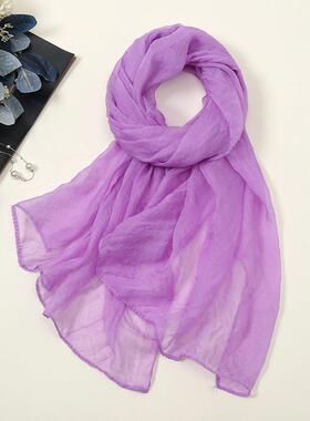 Thickened women lace scarf cotton linen shawl BS529 棉麻披肩