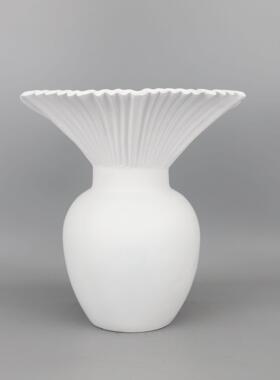 式简约树脂阔口叶子花器干花创家居客厅办公室欧间软意096装工房