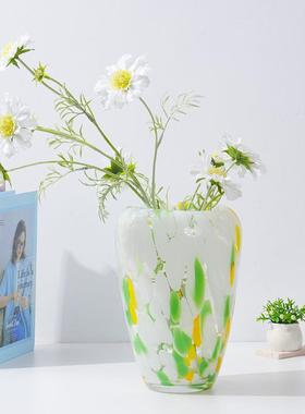 代简约清新璃花瓶水客培干花插花瓶厅电视柜玄关-家居玻装现饰