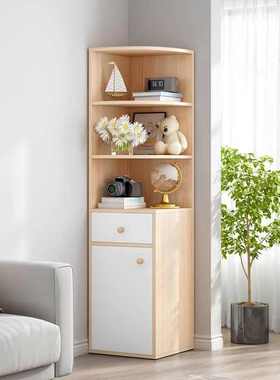 转角柜多功能储物柜客厅靠墙置物柜墙角柜三角形角落多层收纳柜子