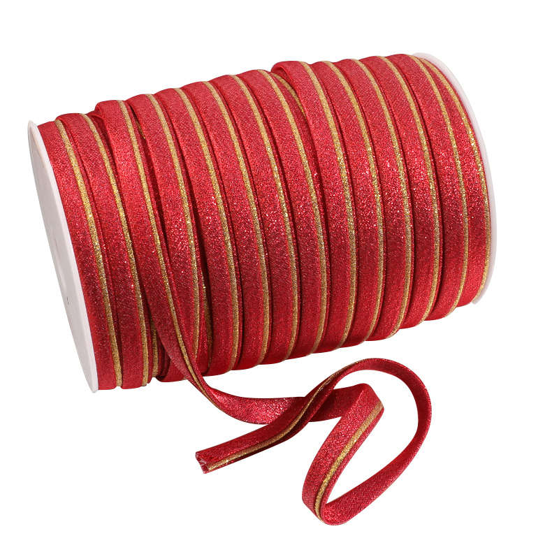 旗袍免烫镶边嫁衣秀禾服金葱包边金丝边条唐装汉服彩色水晶段滚边 - 图3