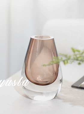 简约现代客厅茶几插干花瓶餐厅吧台柜酒店别墅样板间摆件软装饰品