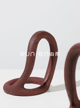 SJO现代简约创意环树饰脂书档书形靠样摆板房售楼处书房书桌装品