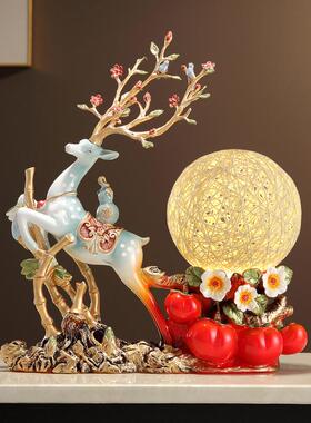 创意麋鹿高档轻奢摆件 家用客厅家居装饰品 入宅新居玄关酒柜礼品