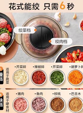 家用绞肉和面机2026新款机全自动多功能电动小型饺陷料理搅拌和面