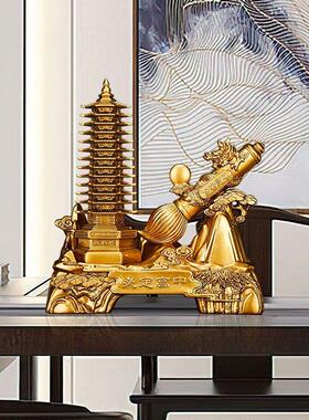 秦汉天禧13十三层文昌塔摆件文昌笔孩子升学中考必胜礼书桌装饰礼