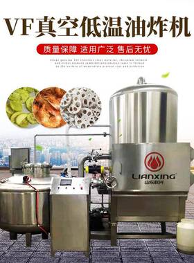 联兴果蔬脆片真空油炸机 秋葵脆加工脱水设备 VF低温脱水设备