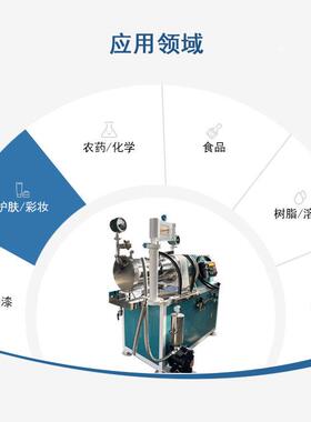 连523续生产纳米砂磨机莹光粉卧式砂机磨磷铁酸锂棒油漆销式砂磨