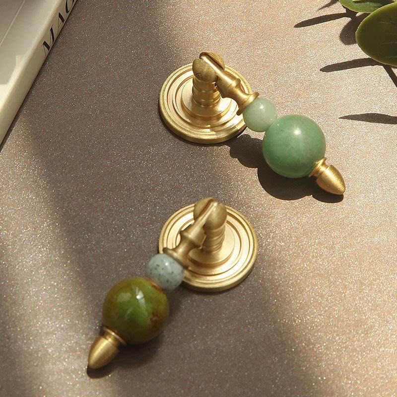 创意覆古中古原木风实木葫芦黄铜整体橱柜门衣柜抽屉柜子鞋柜把手,淘宝优惠券,粉丝福利购,淘宝优惠卷