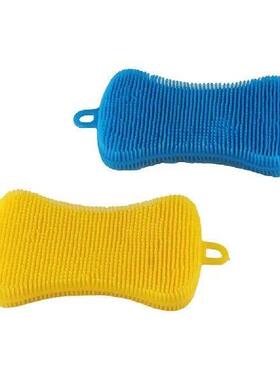 Cleaning Tool Double Sided Silicone Dishwashing Brush Soft
