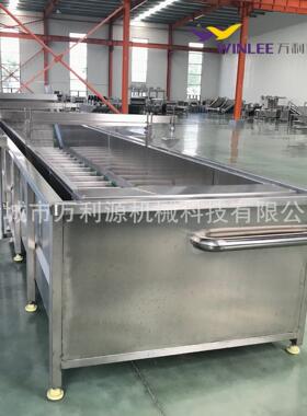 万利源全自动水浴式解冻清洗线 鸭头鸭掌提升式缓化机 解冻效率