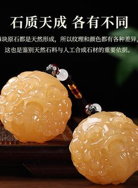 玉石招财貔貅手把件醒狮子头文玩男士随身可把玩桌面摆件解压礼物
