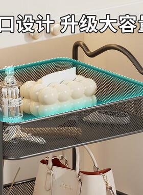 玄关钥匙收纳盒桌面装饰摆饰入户门置物架双层茶杯架轻奢高档客厅