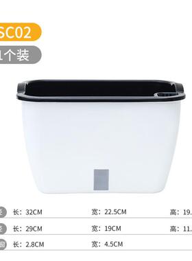 吸水花盆家庭阳台种菜盆专用箱水培蔬菜种植箱菜架子塑料懒人花箱