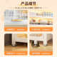 Household steel children's bookcase with door dustproof small bookcase living room storage cabinet floor-standing storage rack iron art flip door