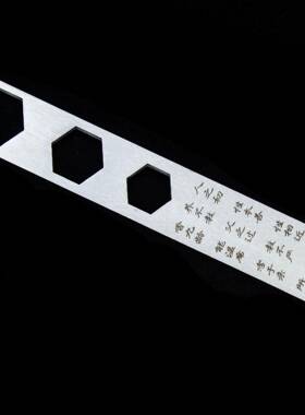 不锈度扳手尺子组合金属工艺品五金工钢具30mc刻4924尺钢板直尺铁