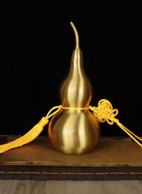 铜葫芦工艺品家居装饰品汽车挂件客厅玄关摆件开业乔迁中式送礼