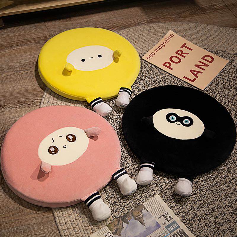 蛋仔派对玩偶蛋仔派对玩偶毛绒坐垫学生宿舍椅垫柔软屁股可爱垫子记忆棉可拆洗