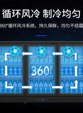 奥达信嵌入式吧台柜冷藏饮料小冰箱冰柜办公室展示柜保鲜柜冰吧