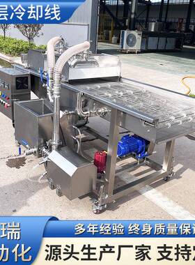 巧克力淋浆机 冻干草莓淋巧克力浆设备 蛋卷涂裹设备 可带坚果碎