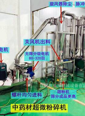 明矾晶体200目超微磨粉机鹰嘴豆粉碎机制党参桑叶超细粉碎机