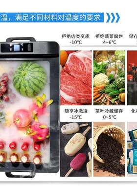 奥达信移动冷冻冷藏保鲜房车载冰箱家两用大容量小型冰箱车载冰箱