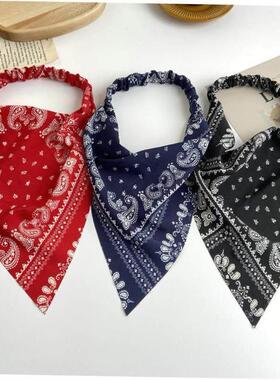 elasticity Scarf Headband women 三角弹性皮筋发带头巾女