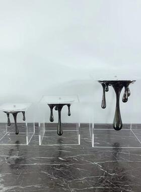 现代简约创意水滴摆件 样板间售楼处客厅卧室电视柜软装饰品