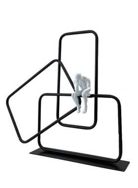 创意现代简约抽象人物摆件样板房售楼处桌面人物工艺品摆设饰品